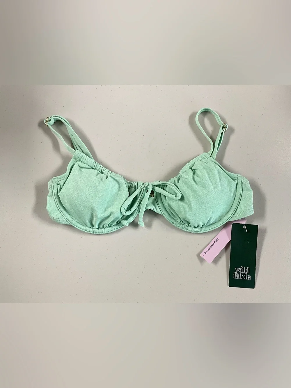 Mint Green Underwire Bikini Top - Women Intimates & Sleepwear